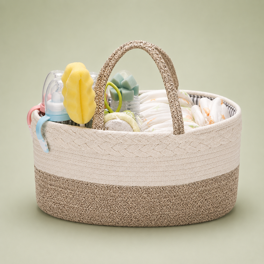 Cotton Woven Diaper Bag