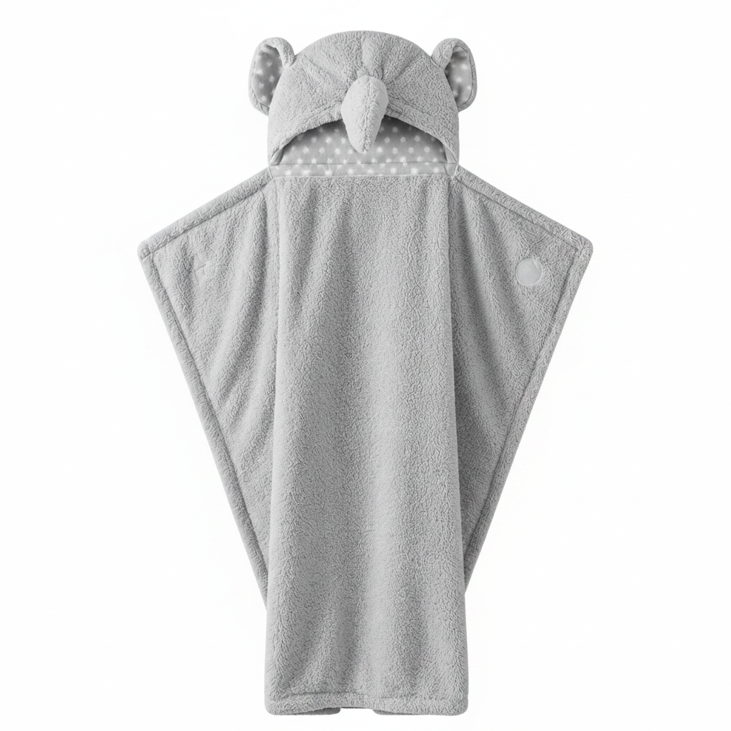 Baby hooded bath towel